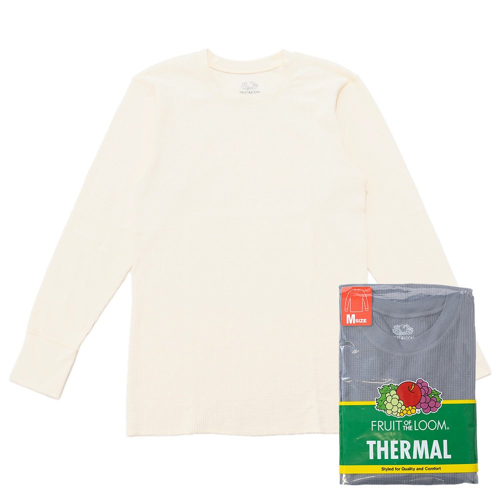TC ワッフル クルーネック L/S Tシャツ | Fruit of the Loom | 公式