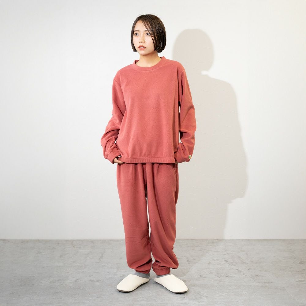 a m i .様 ルームウェア ミニフリース ルームウェア クルー 上下セット | Fruit of the Loom