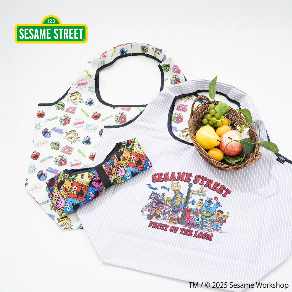 SESAMESTREET×FTL Lサイズエコバック | Fruit of the Loom | 公式