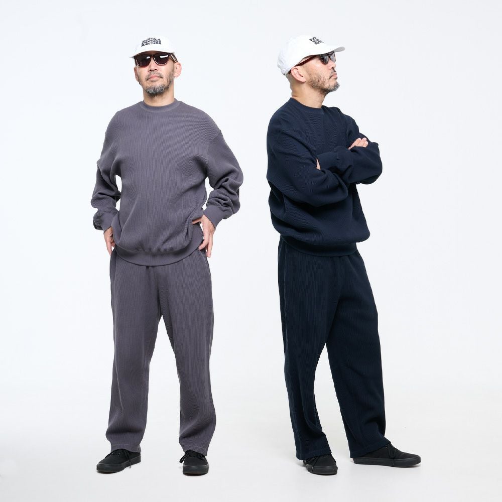 【ネイビー&チャコール】【金子恵治＆Fruit of the Loom】 金子恵治 THERMAL CREW NECK L/S TEE | Fruit of the Loom | 公式