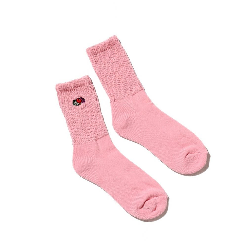CHANELピンク ロゴ入り ソックス Mサイズ 3P ゆるリッチェル編み 刺繍ソックス2 23-25cm | Fruit of the Loom