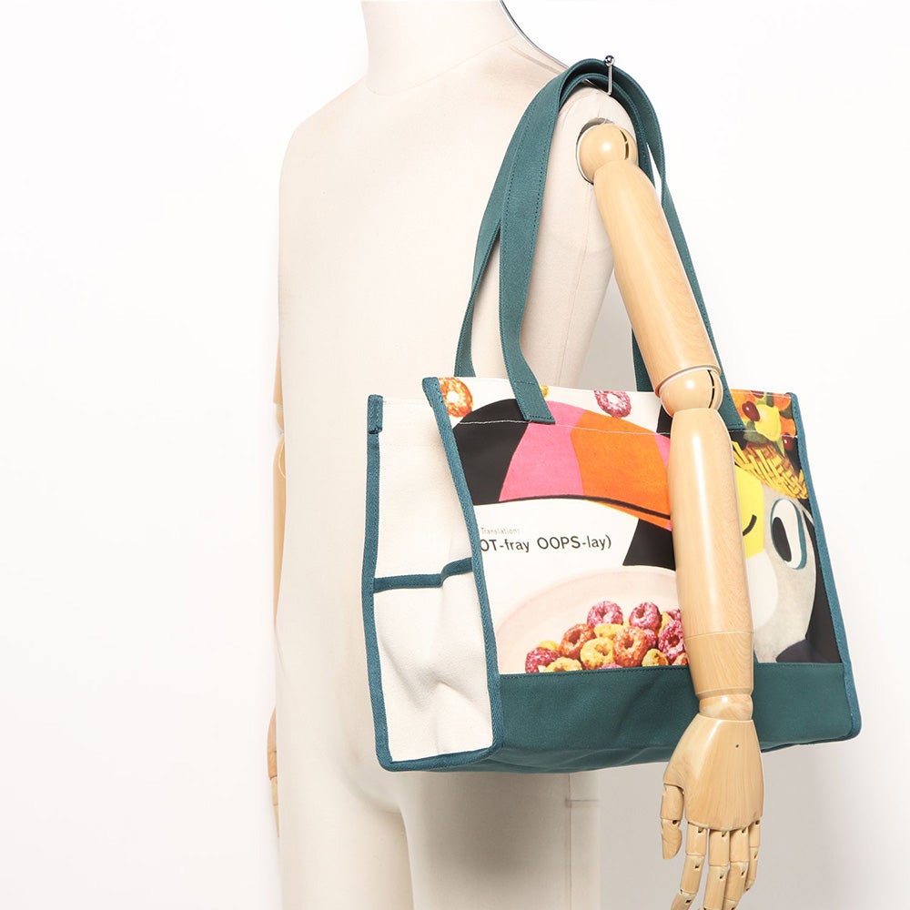 VINTAGE Kellogg' s Package print canvas bag | Fruit of the Loom