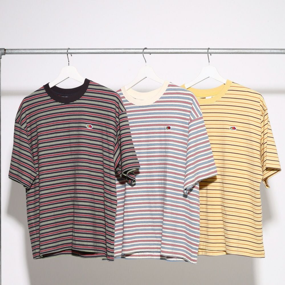 ピーチ起毛 天竺 ボーダーTシャツ 1 | Fruit of the Loom | 公式