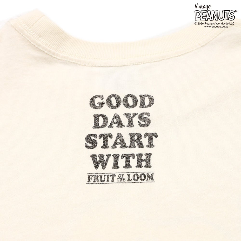 【ピーナッツ】Tシャツ⑩ XLサイズ FTL x PEANUTS 19スラブ天竺1 Tシャツ | Fruit of the Loom | 公式