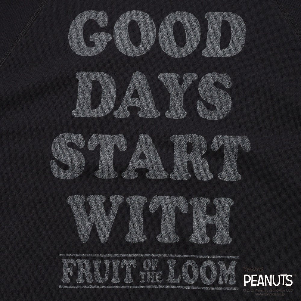 FTL x PEANUTS甘編み裏毛スウェット5 | Fruit of the Loom | 公式