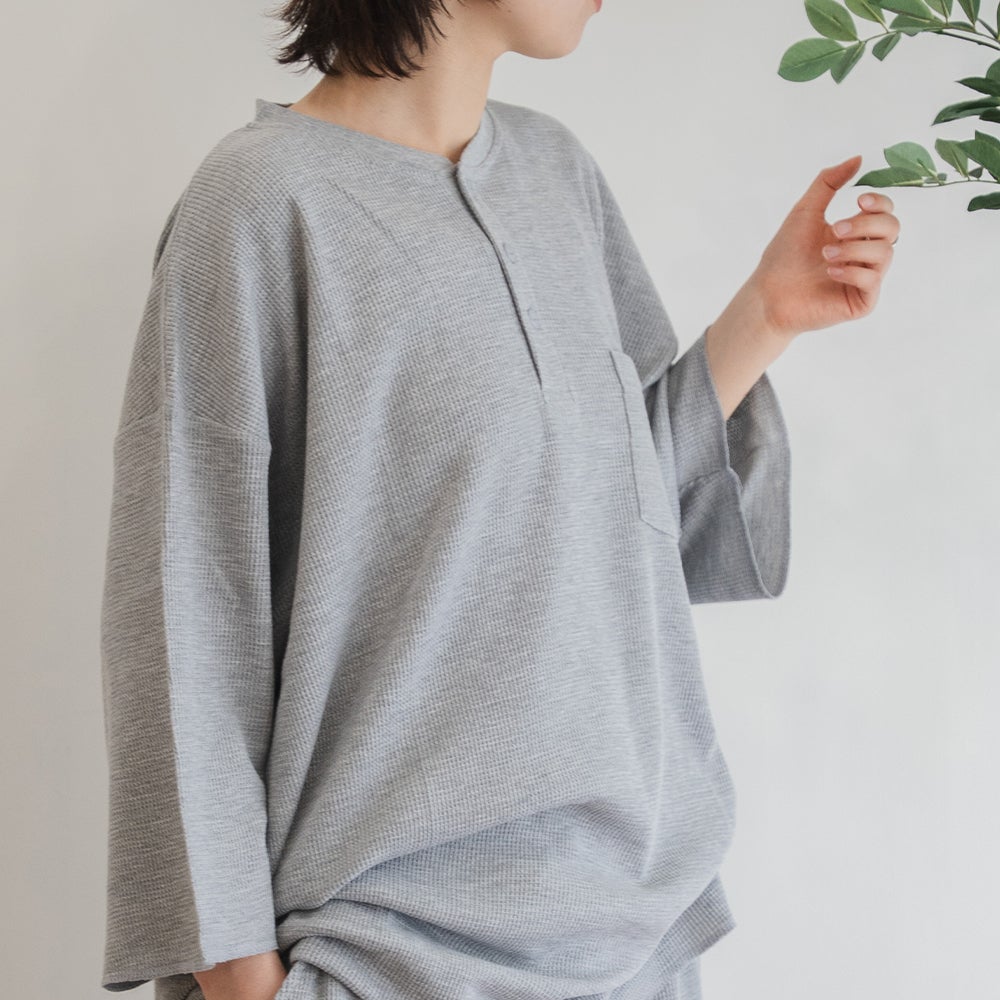 T/C ヘンリーネック ワッフルルームウエア 上下セット | Fruit of the
