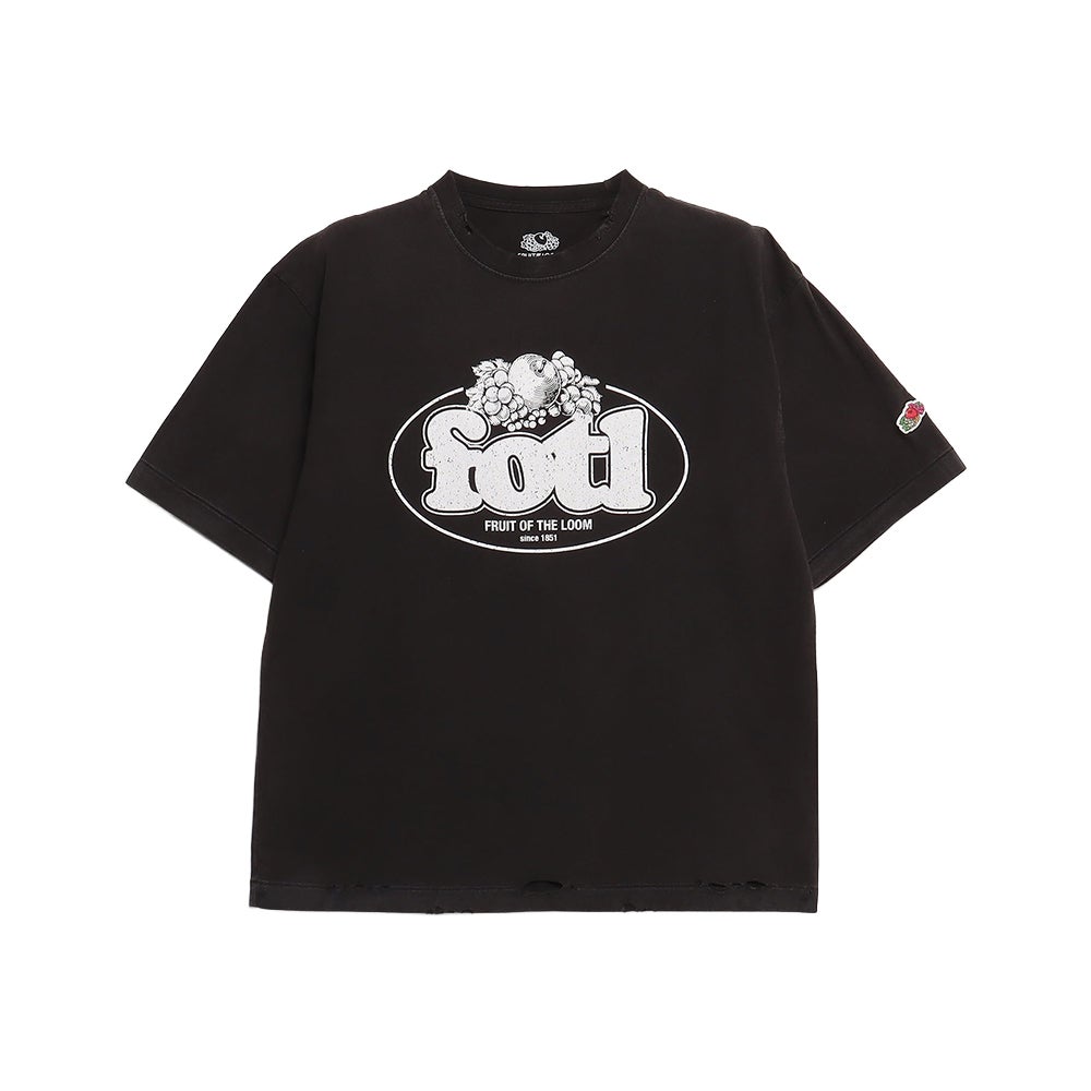ヴィンテージ加工 BLACK PRINT S/S TEE | Fruit of the Loom | 公式
