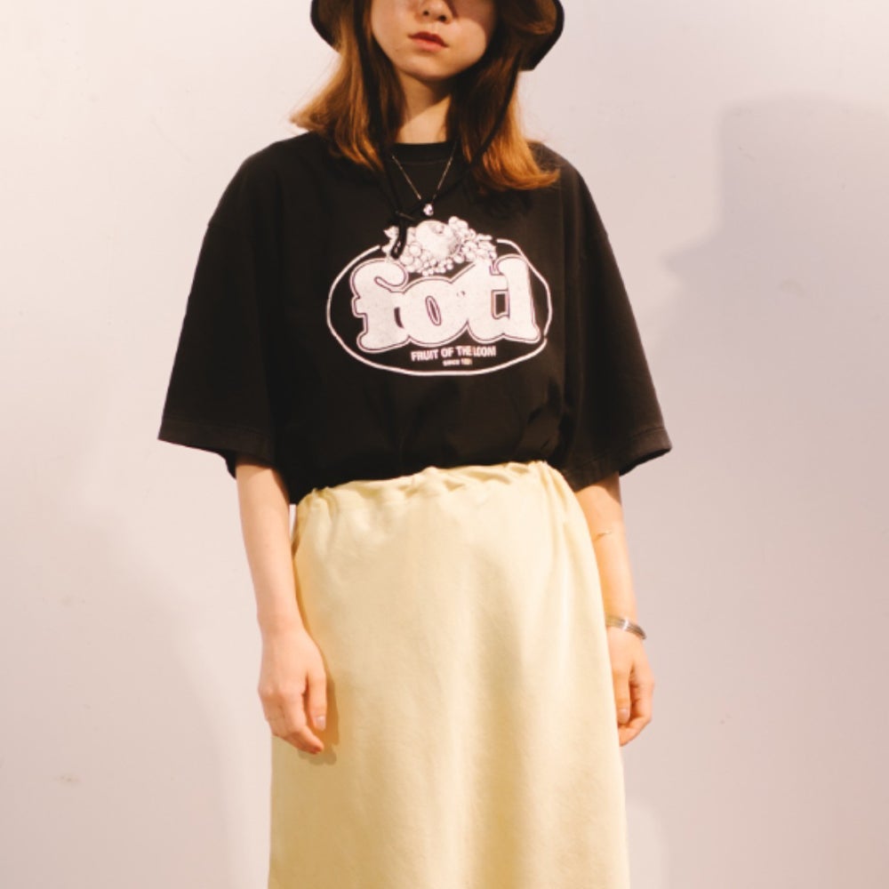 ヴィンテージ加工 BLACK PRINT S/S TEE | Fruit of the Loom | 公式