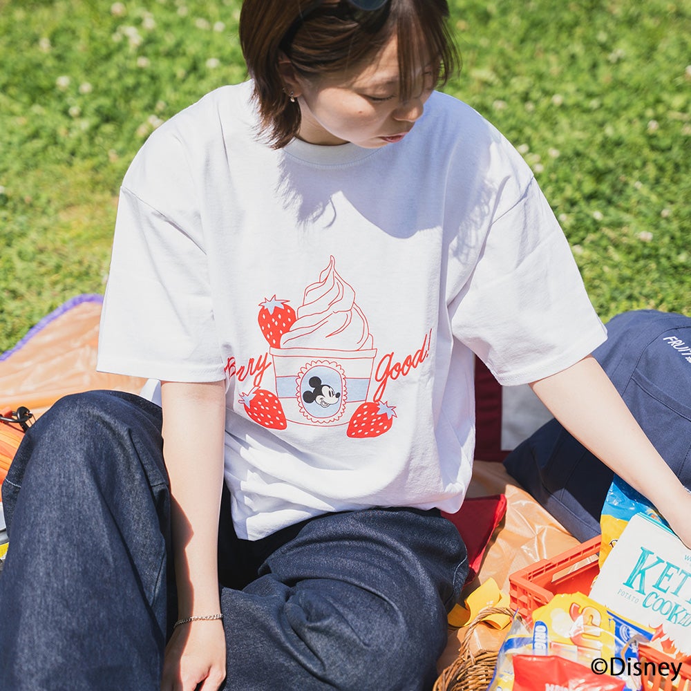 FTL×Disney Berry good T-shirt ホワイト M FTL×Disney Berry good T-shirt ホワイト M
