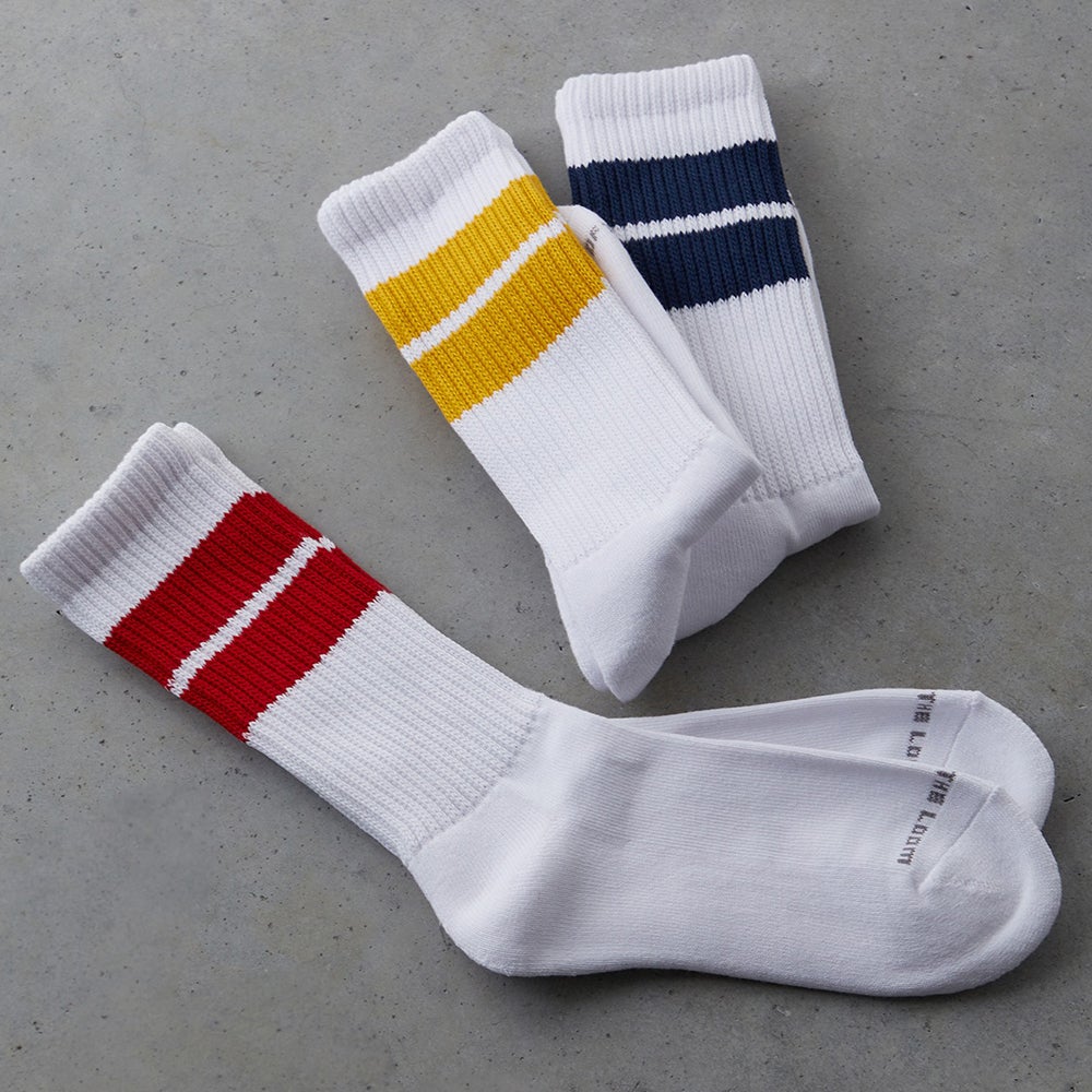 クルー丈 3ラインソックス 3P 23-25cm | Fruit of the Loom | 公式
